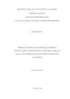 prikaz prve stranice dokumenta Modeli uspostave optimalne dobne strukture u šumi hrasta lužnjaka (Quercus robur L.) planiranjem intenziteta obnove sastojina