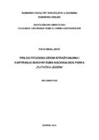 prikaz prve stranice dokumenta Prilog fitocenološkim istraživanjima i kartiranju bukovih šuma Nacionalnog parka "Plitvička jezera"