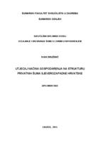 prikaz prve stranice dokumenta Utjecaj načina gospodarenja na strukturu privatnih šuma sjeverozapadne Hrvatske