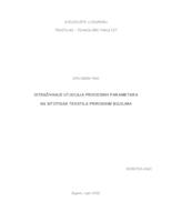 prikaz prve stranice dokumenta Istraživanje utjecaja procesnih parametara na sitotisak tekstila prirodnim bojilima