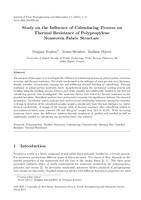 prikaz prve stranice dokumenta Study on the Inuence of Calendaring Process on Thermal Resistance of Polypropylene Nonwoven Fabric Structure