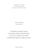 prikaz prve stranice dokumenta Upotreba informacijsko-komunikacijske tehnologije u nastavi glazbene kulture u primarnom odgoju i obrazovanju