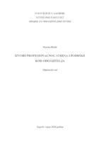 prikaz prve stranice dokumenta Izvori profesionalnog stresa i podrške kod odgojitelja
