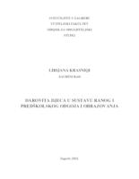 prikaz prve stranice dokumenta Darovita djeca u sustavu ranog i predškolskog odgoja i obrazovanja