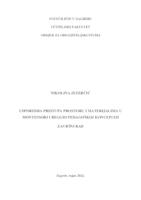 prikaz prve stranice dokumenta Usporedba pristupa prostoru i materijalima u Montessori i Reggio pedagoškoj koncepciji