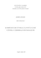 prikaz prve stranice dokumenta Kompetencije učitelja za poučavanje učenika s cerebralnom paralizom